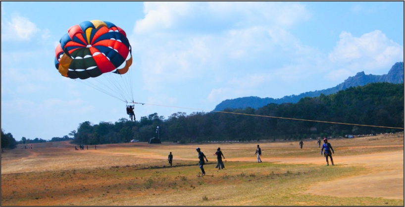 Paragliding and Parasailing in the Pachmarhi Hills